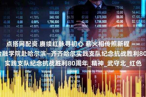 点搭网配资 赓续红脉寻初心 薪火相传照新程 —— 清华大学“薪火新程”金融学院赴哈尔滨—齐齐哈尔实践支队纪念抗战胜利80周年_精神_武守北_红色